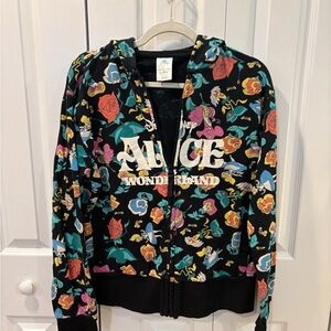 Disney Alice in Wonderland Black Floral Jacket